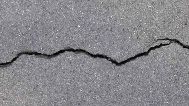 crack on the ground