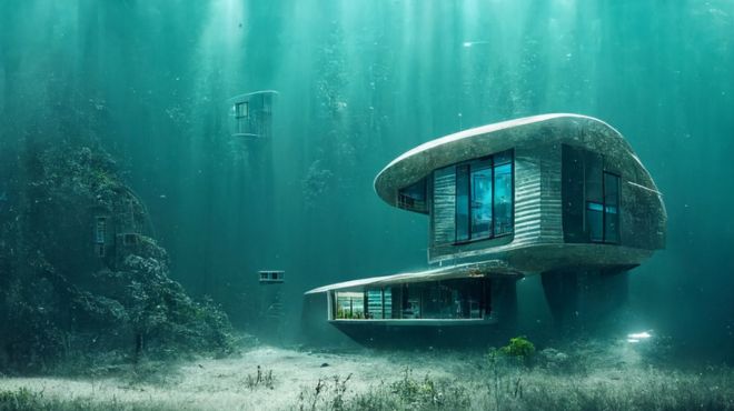 man dream about living in a underwater house