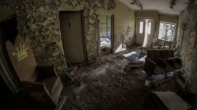 inside of a abandoned house