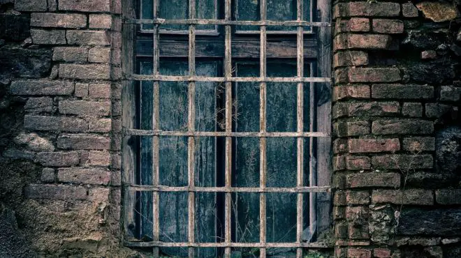 window of a abandoned house