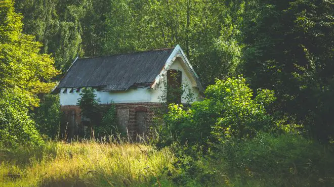 old house in a rural area
