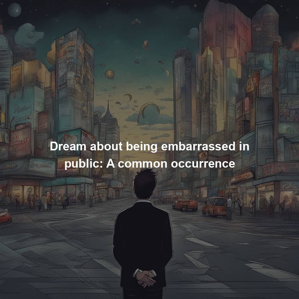 Dream about being embarrassed in public: A common occurrence