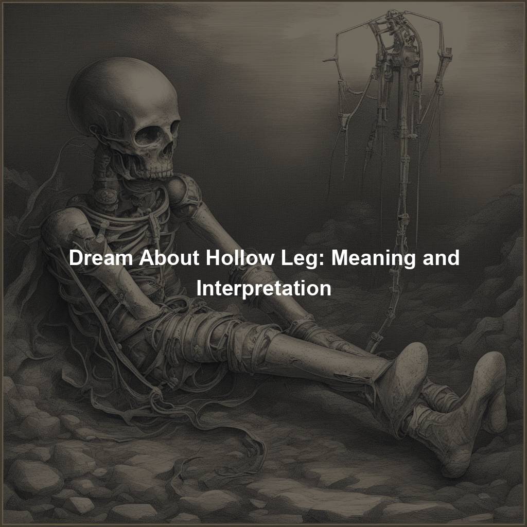 Dream About Hollow Leg: Meaning and Interpretation