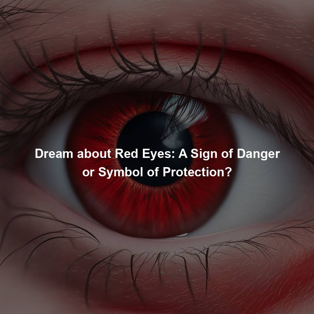 Dream about Red Eyes: A Sign of Danger or Symbol of Protection?