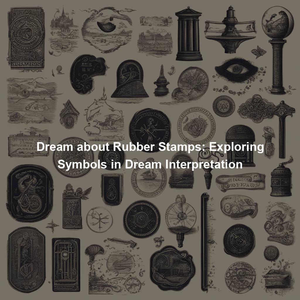 Dream about Rubber Stamps: Exploring Symbols in Dream Interpretation