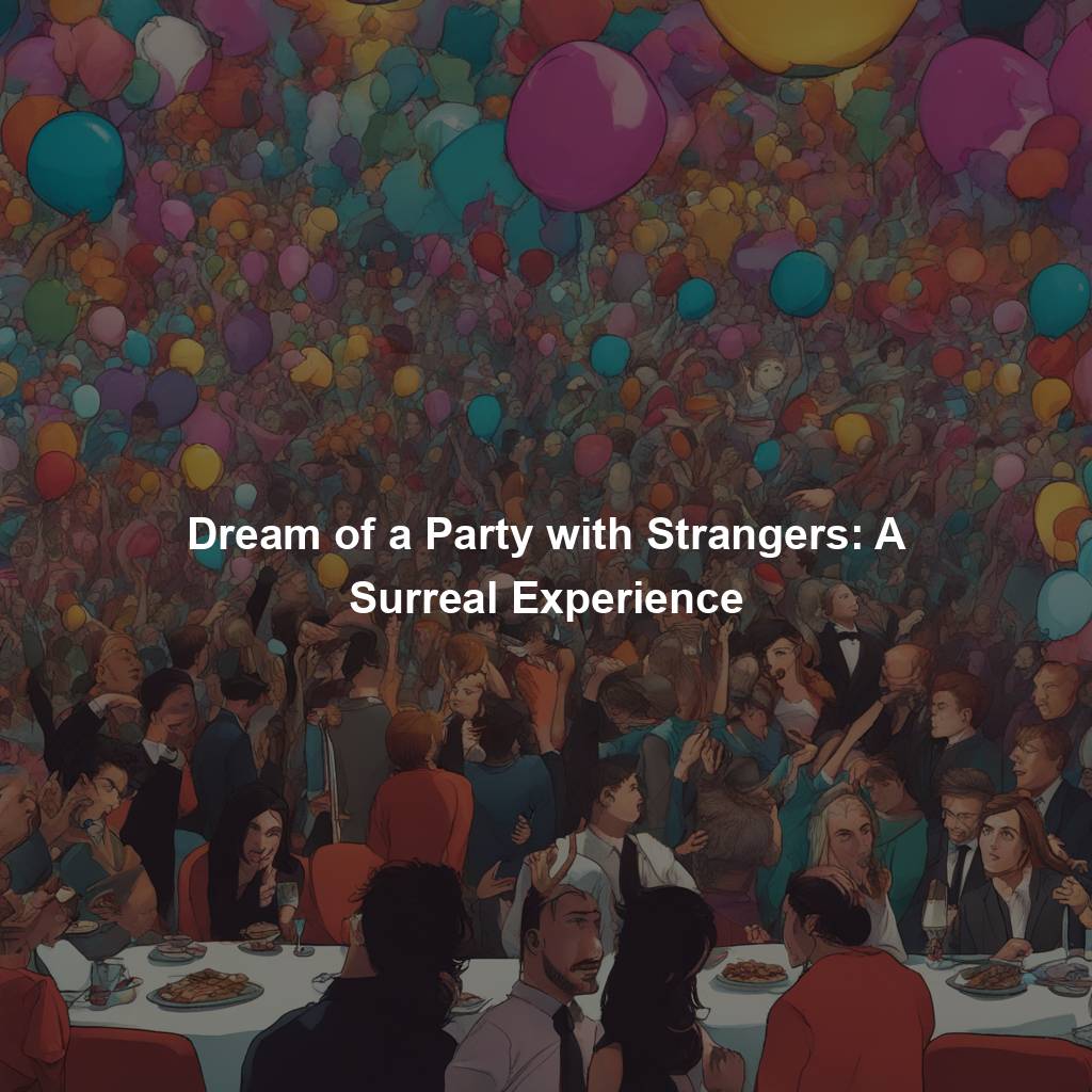 Dream of a Party with Strangers: A Surreal Experience