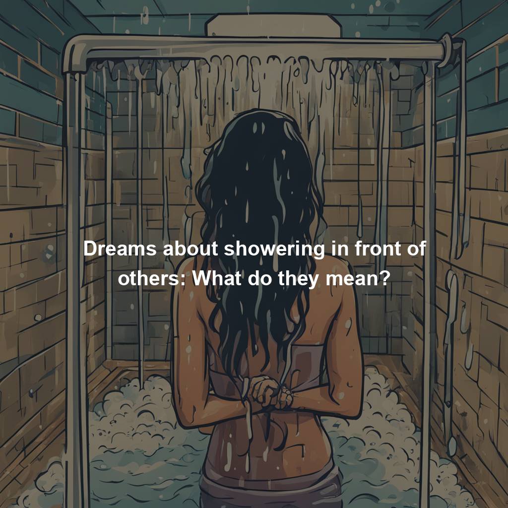 Dreams about showering in front of others: What do they mean?