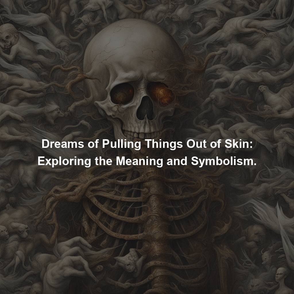 Dreams of Pulling Things Out of Skin: Exploring the Meaning and Symbolism.