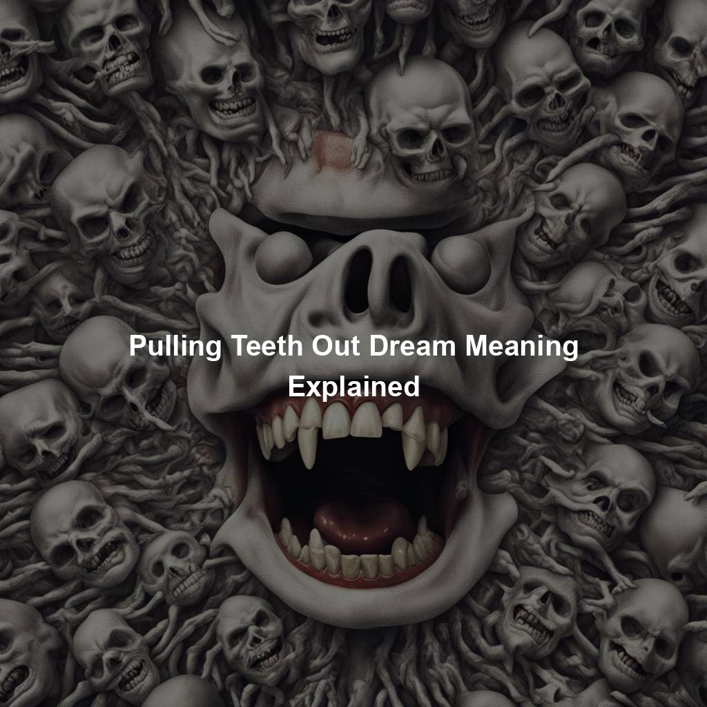 Pulling Teeth Out Dream Meaning Explained