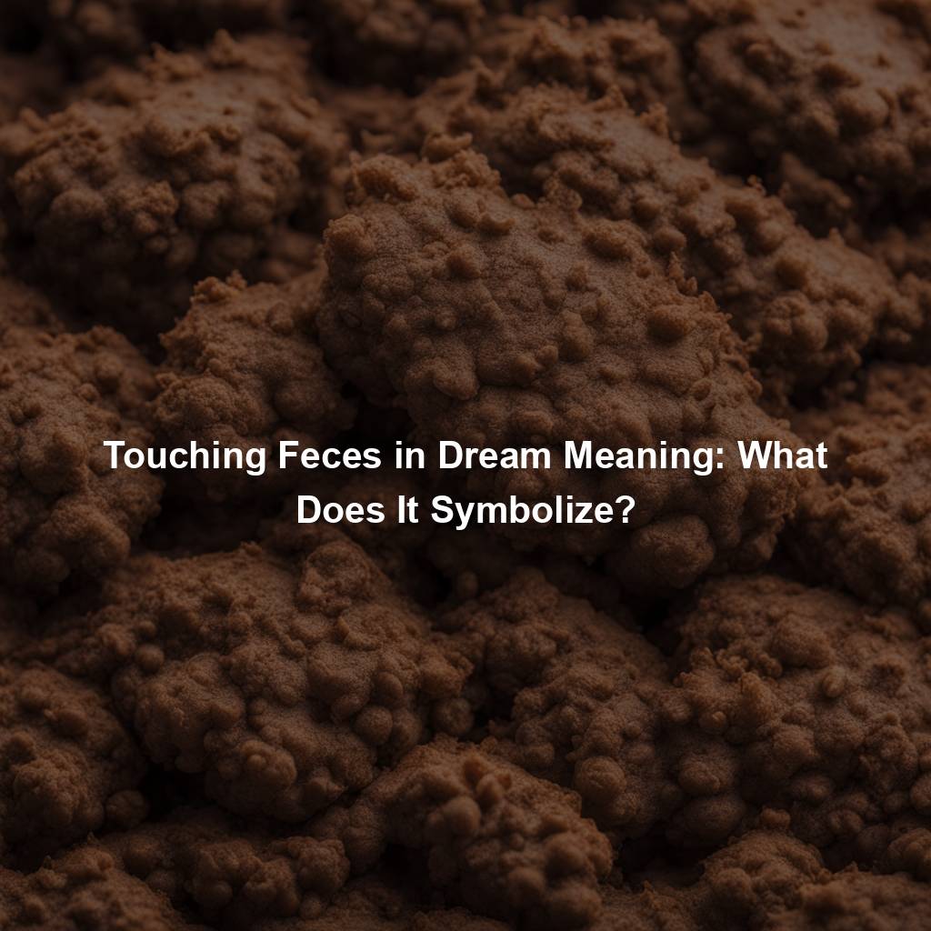 Touching Feces in Dream Meaning: What Does It Symbolize?